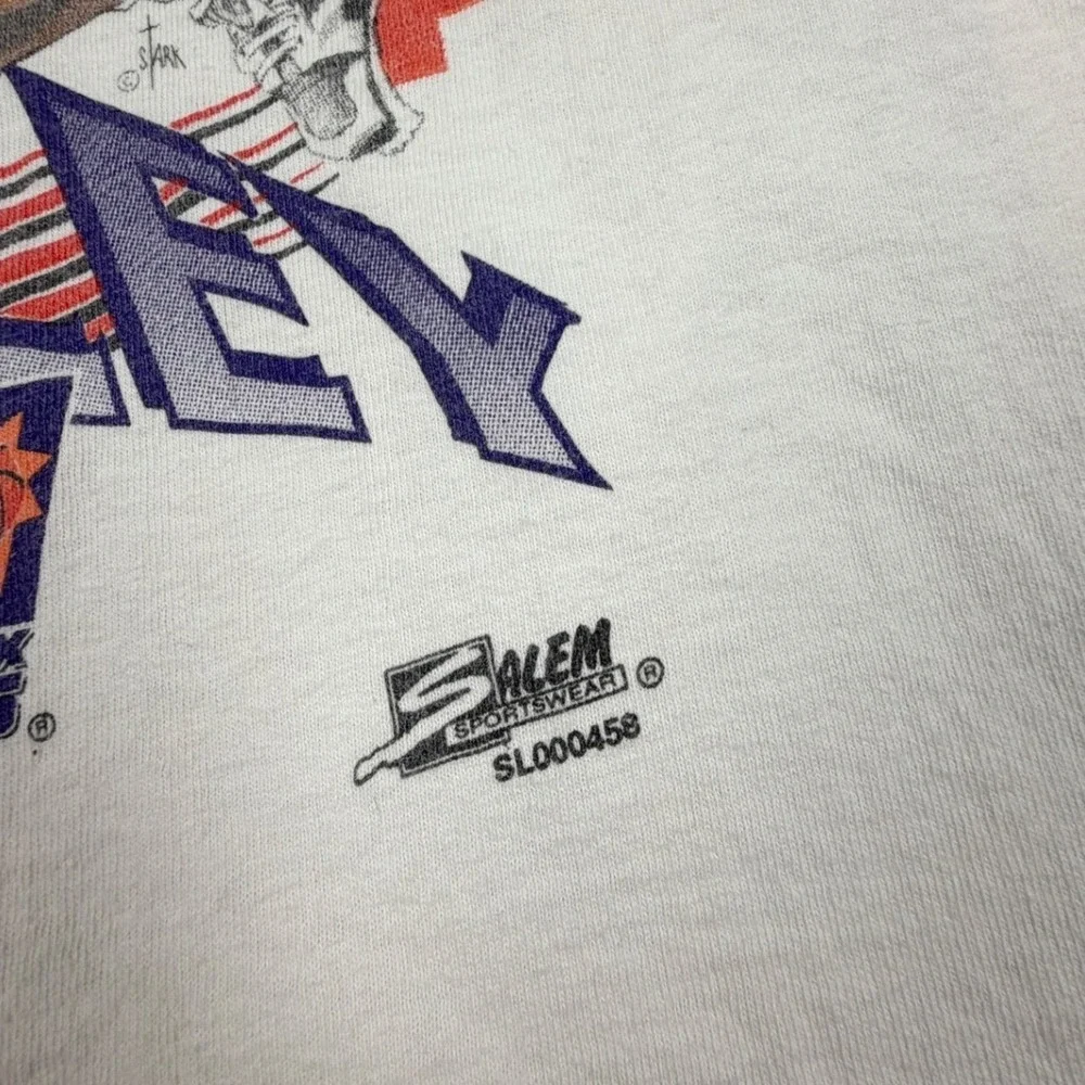 Salem Sportswear T-Shirt Mens White Charles Barkley 1993 NBA MVP Big Head Large